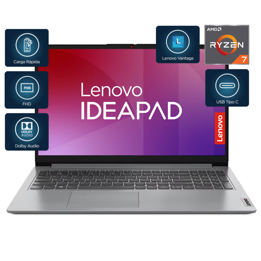 Lenovo Ideapad 1 15ALC7 | AMD Ryzen 7 5700U | 16GB RAM | 1TB SSD | 15.6&quot; | Windows 11 | Color Gris